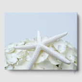 Starfish in Hydrangea Light Blue Weddenschap Gastenboek (Achterkant)