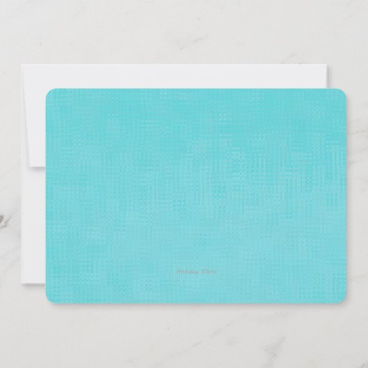 Starfish in Ornament Coastal kerstparty Invite Kaart (Achterkant)