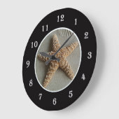 Starfish in the Beach Wall Clock Grote Klok (Hoek)