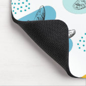 Starfish in trendy kleuren elegant patroon muismat (Hoek)