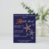 Starfish Invitation Kaart (Staand voorkant)