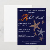 Starfish Invitation Kaart (Voorkant / Achterkant)