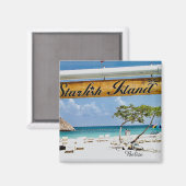 Starfish Island Belize magneet (Voorkant / Achterkant)