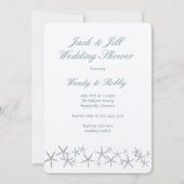 Starfish Jack n Jill Wedding Shower Kaart (Voorkant)