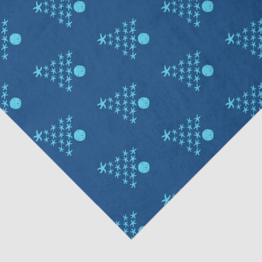 Starfish kerstboom patroon tissuepapier (Detail)