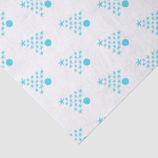 Starfish kerstboom patroon tissuepapier (Detail)
