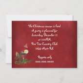 Starfish Kerstfeest uitnodigen Kaart (Achterkant)