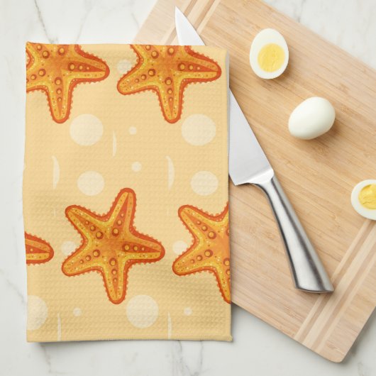 Starfish keukenhanddoek (Quarter Fold)