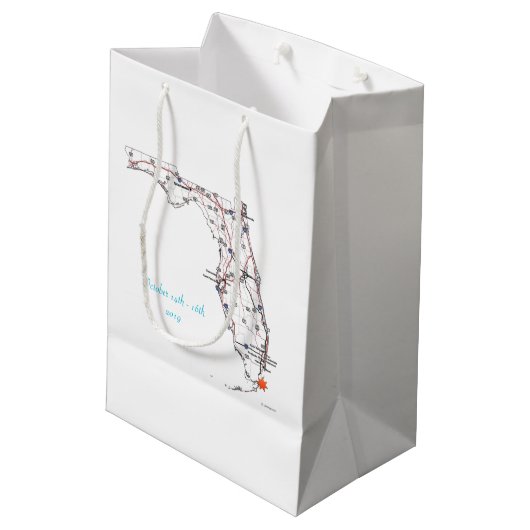 Starfish Key Largo Weekend Weddenschap Welkom Medium Cadeauzakje (Achterkant Gekanteld)