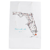 Starfish Key Largo Weekend Weddenschap Welkom Medium Cadeauzakje (Achterkant)