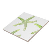 Starfish Kustal Beach Grey Green Modern Tegeltje (Zijkant)