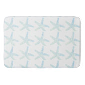 Starfish Kuststrand Blauwgroen blauw Aqua decor Badmat (Voorkant)