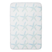 Starfish Kuststrand Blauwgroen blauw Aqua decor Badmat (Voorkant Verticaal)