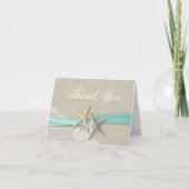 Starfish Lace en Ribbon Bedankt (Voorkant)
