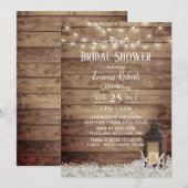 Starfish & Lantern Rustic Floral Vrijgezellenfeest Kaart (Voorkant / Achterkant)