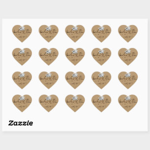 Starfish Love in Sand Typography Stickers