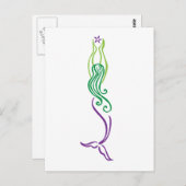 Starfish Mermaid Briefkaart (Voorkant / Achterkant)