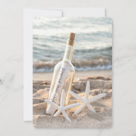Starfish Message in a Bottle Vow Renewal Kaart