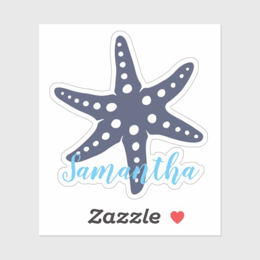 StarFish Midnight Blue Sticker (Vel)