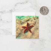 Starfish mini notecard set notitiekaartje (Voorkant / Achterkant in situ)