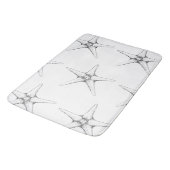 Starfish moderne zee levenspatroon strand badkamer badmat (Gekanteld)