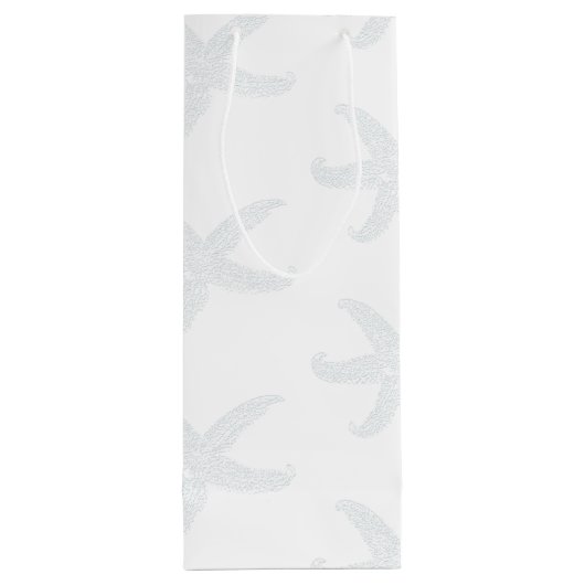 Starfish n Plumeria Destination Wedding Welcome Wijn Cadeautas (Achterkant)