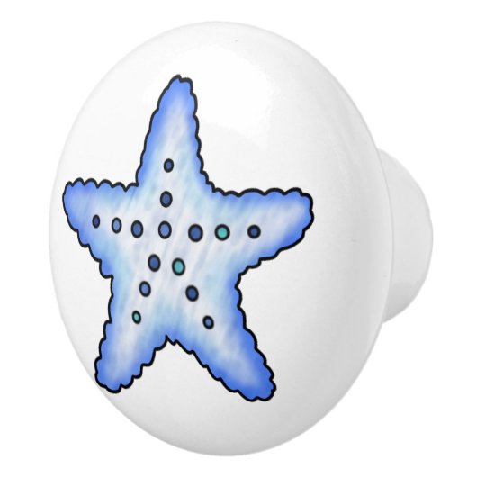 Starfish Nautical Beach House Keramische Knop (Rechts)