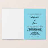 Starfish Nautical Blue Beach 2023 Wedding Folie Kaarten (Binnen)