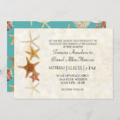 Starfish Nautilus Scallop Zee Shell Modern Patroon Kaart (Voorkant / Achterkant)