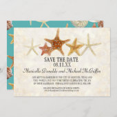 Starfish Nautilus Scallop Zee Shell Modern Patroon Kaart (Voorkant / Achterkant)