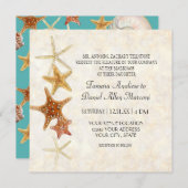 Starfish Nautilus Scallop Zee Shell Modern Patroon Kaart (Voorkant / Achterkant)