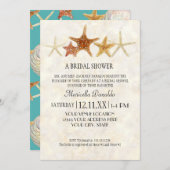 Starfish Nautilus Scallop Zee Shell Modern Patroon Kaart (Voorkant / Achterkant)