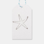 Starfish nautische bruiloft dank u cadeaulabel (Achterkant)