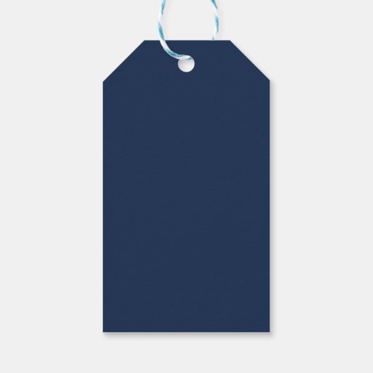 Starfish Navy Blue Beach Bruiloft Welkom Cadeaulabel (Achterkant)