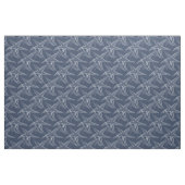 Starfish Navy Blue Beach Fabric Stof (Fat Quarter)