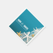Starfish Netting Beach Cocktail Party | azuurblauw Servet (Hoek)