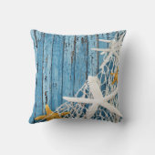 Starfish Netting Beach Hood | blauw Kussen (Achterkant)