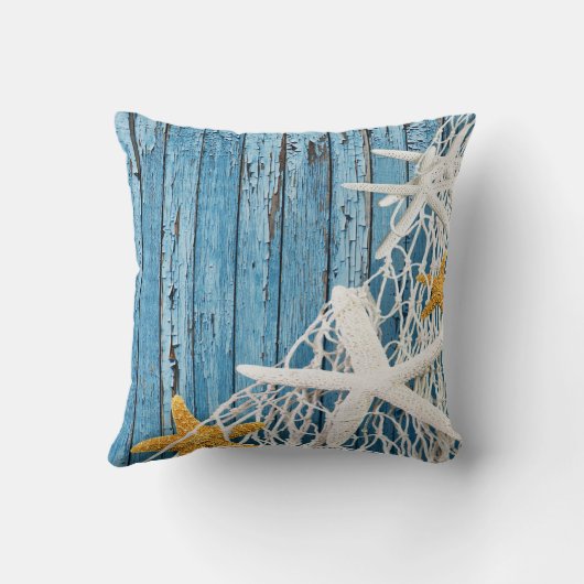 Starfish Netting Beach Hood | blauw Kussen (Achterkant)