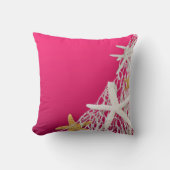 Starfish Netting Beach Wedding | fuschia Kussen (Voorkant)