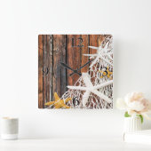 Starfish Netting strand wood kustleven | bruin Vierkante Klok (Huis)