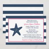 Starfish Nochtans Nobelprijsvraag, marine en roze Kaart (Voorkant / Achterkant)