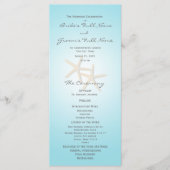 Starfish Ocean Dreams huwelijksprogramma Programmakaart (Voorkant)