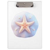 Starfish on a Unique-Shaped Stone Klembord (Voorkant)