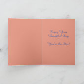 Starfish on Beach at Dawn Birthday Feestdagen Kaart (Binnen)