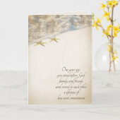 Starfish on Beach for 1st Jubileum Kaart (Gele Bloem)