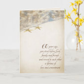 Starfish On Beach for 60th Jubileum Kaart (Gele Bloem)