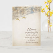 Starfish On Beach for 79th Jubileum Kaart (Gele Bloem)