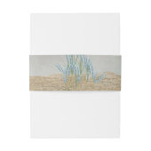 Starfish on Beach Sand Invitation Belly Band Uitnodigingen Wikkel (Achterkant Voorbeeld)