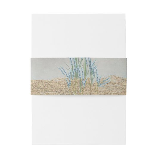 Starfish on Beach Sand Invitation Belly Band Uitnodigingen Wikkel (Achterkant Voorbeeld)