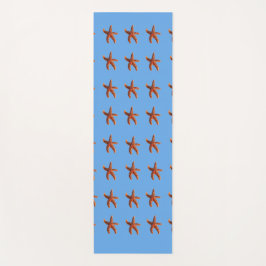 Starfish on blue yogamat